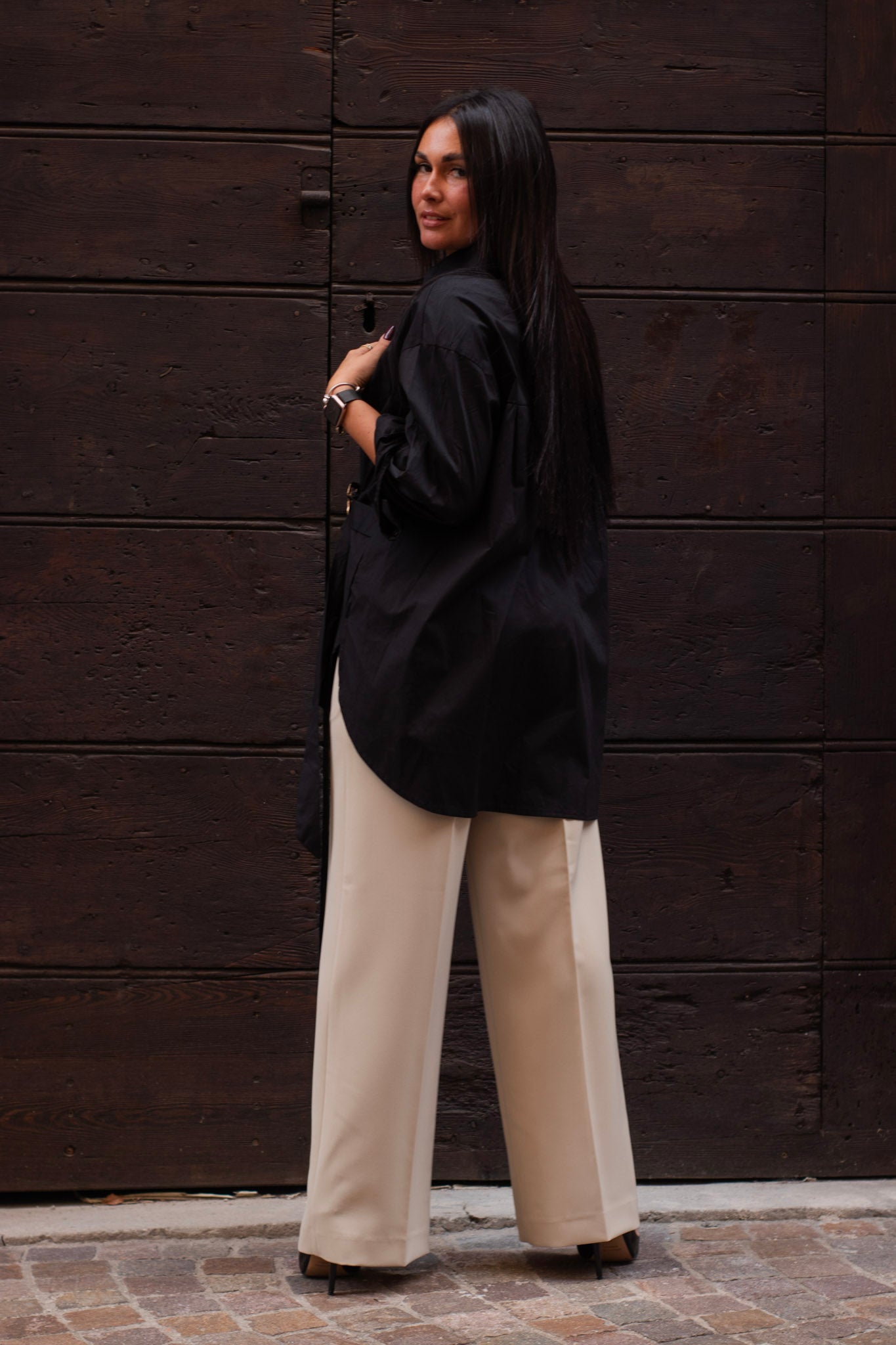 Camicia gioiello Nera