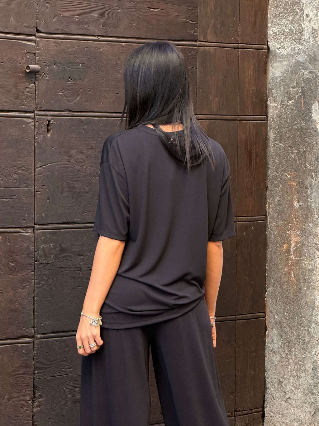 T-shirt Iris nero
