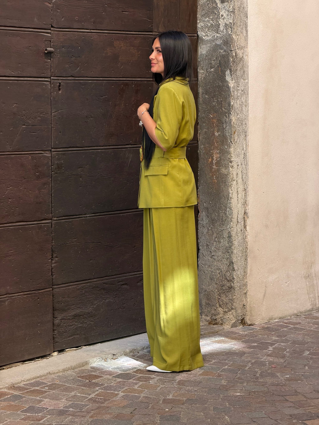Pantalone Ersilia verde acido