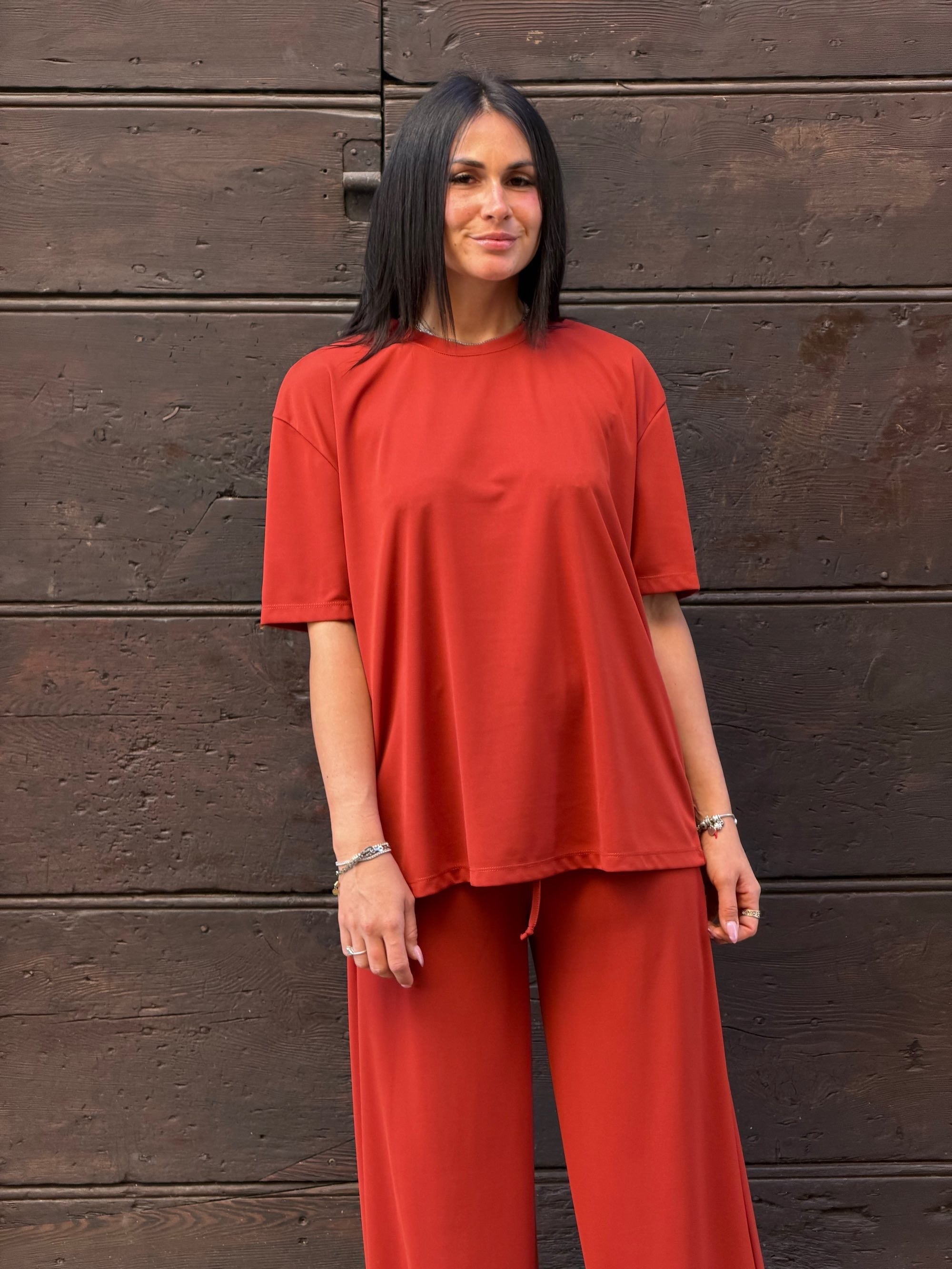 T-shirt Iris ruggine
