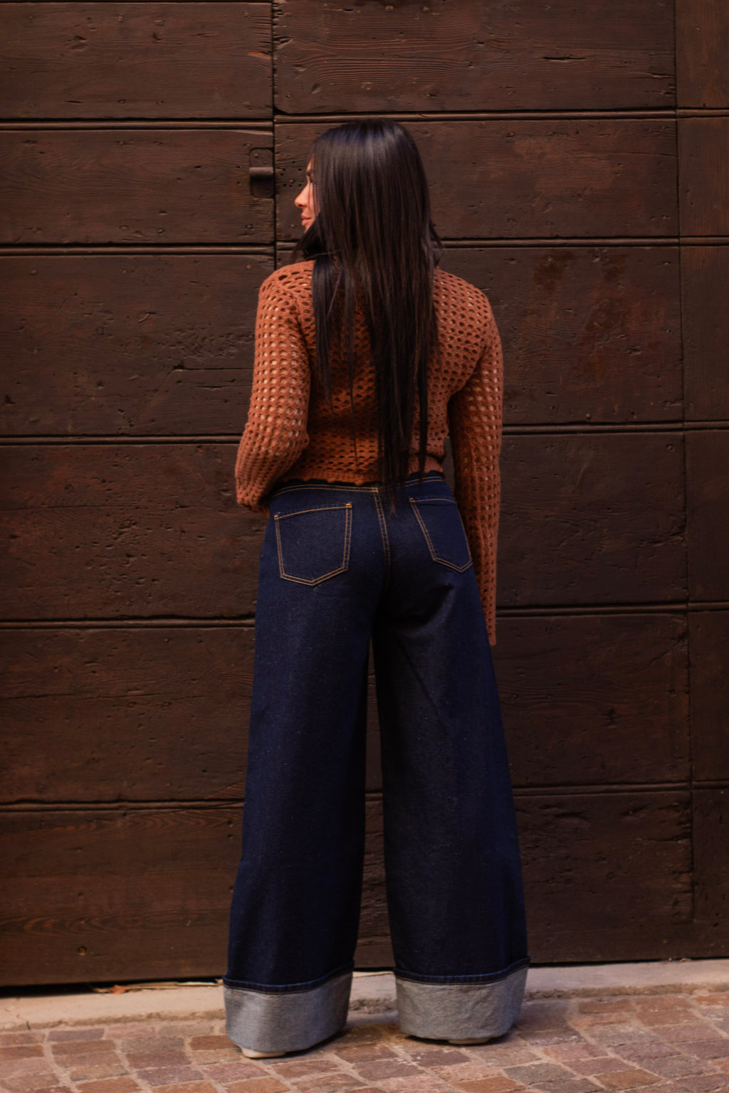 Cardigan Rete Ruggine