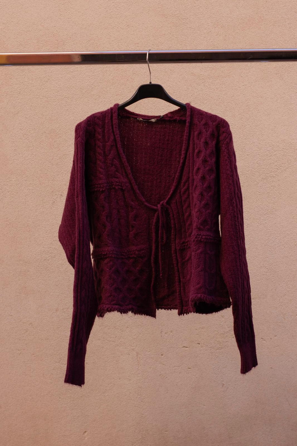 Cardigan con laccio