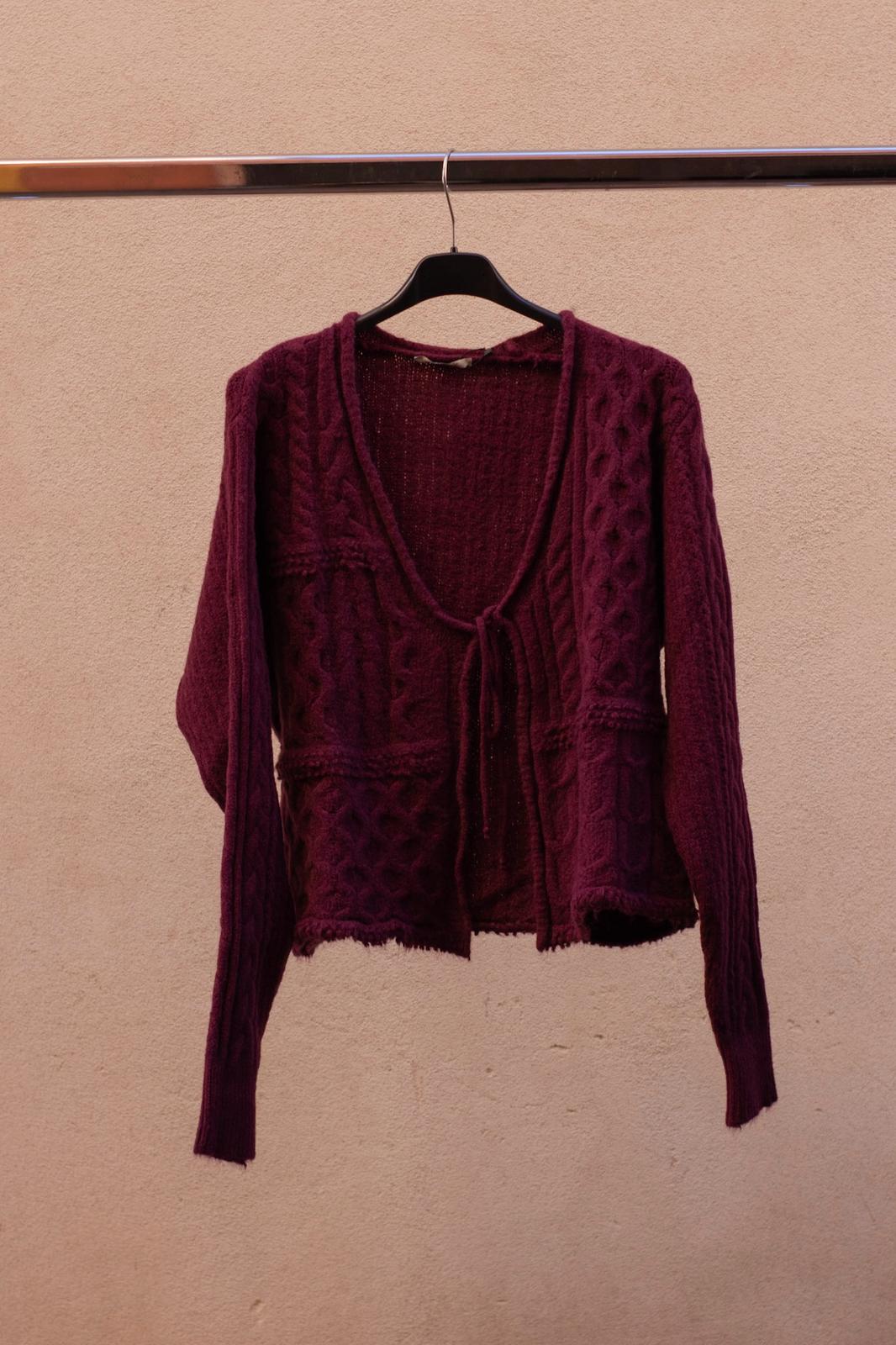Cardigan con laccio