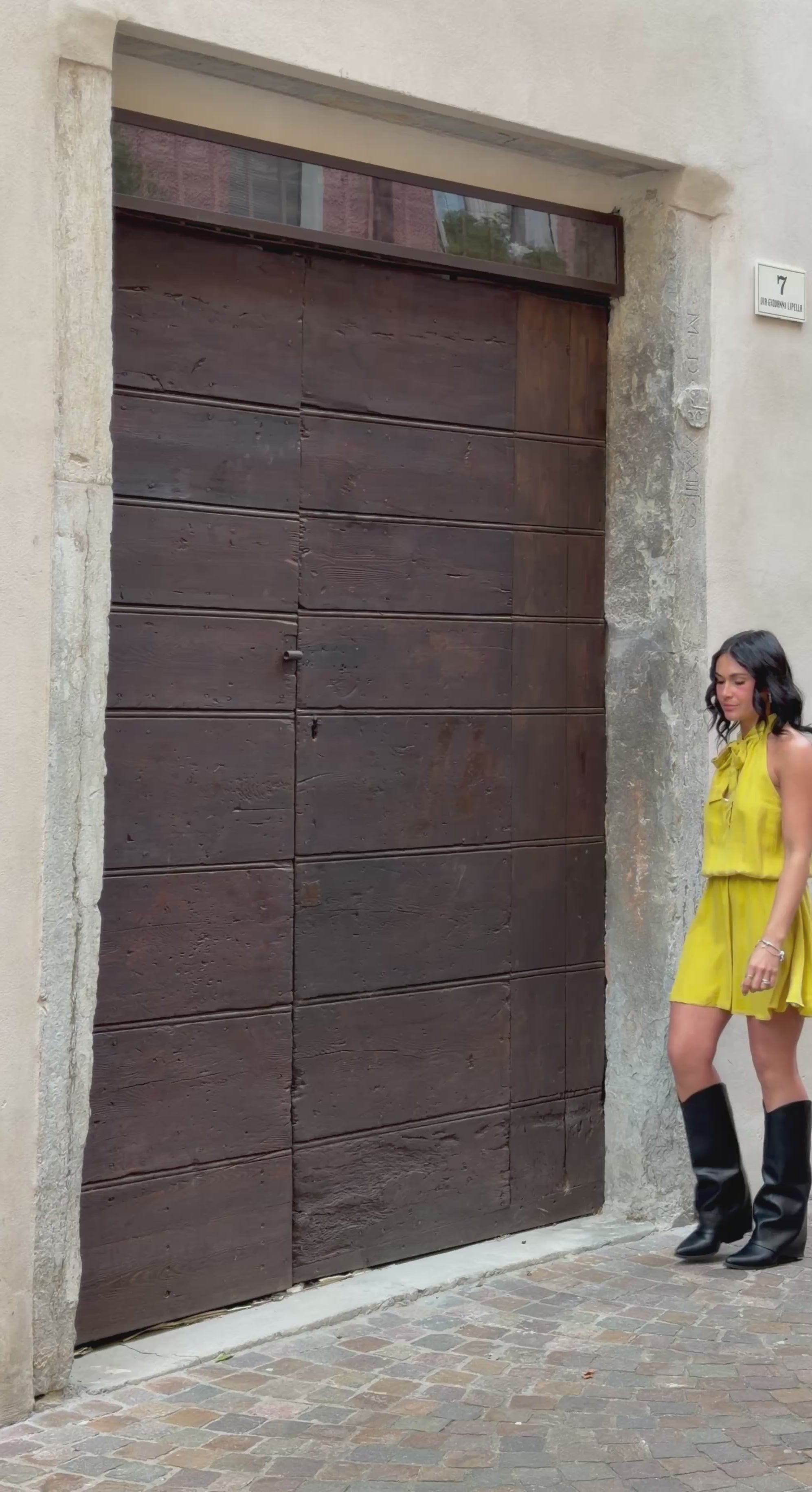 Abito corto giallo